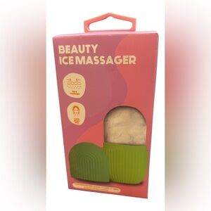 Green and Pink Bath Ice Massager Tool